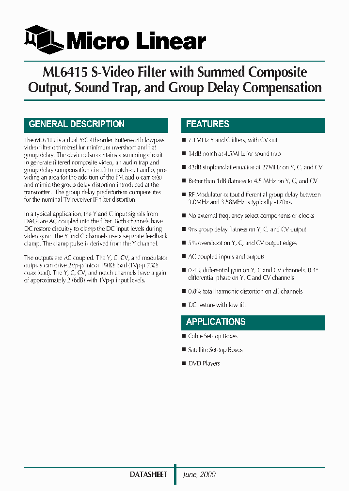 ML6415_863343.PDF Datasheet