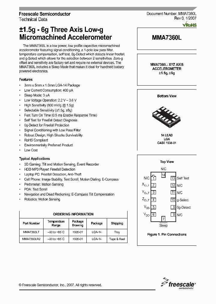 MMA7360LR2_1106154.PDF Datasheet