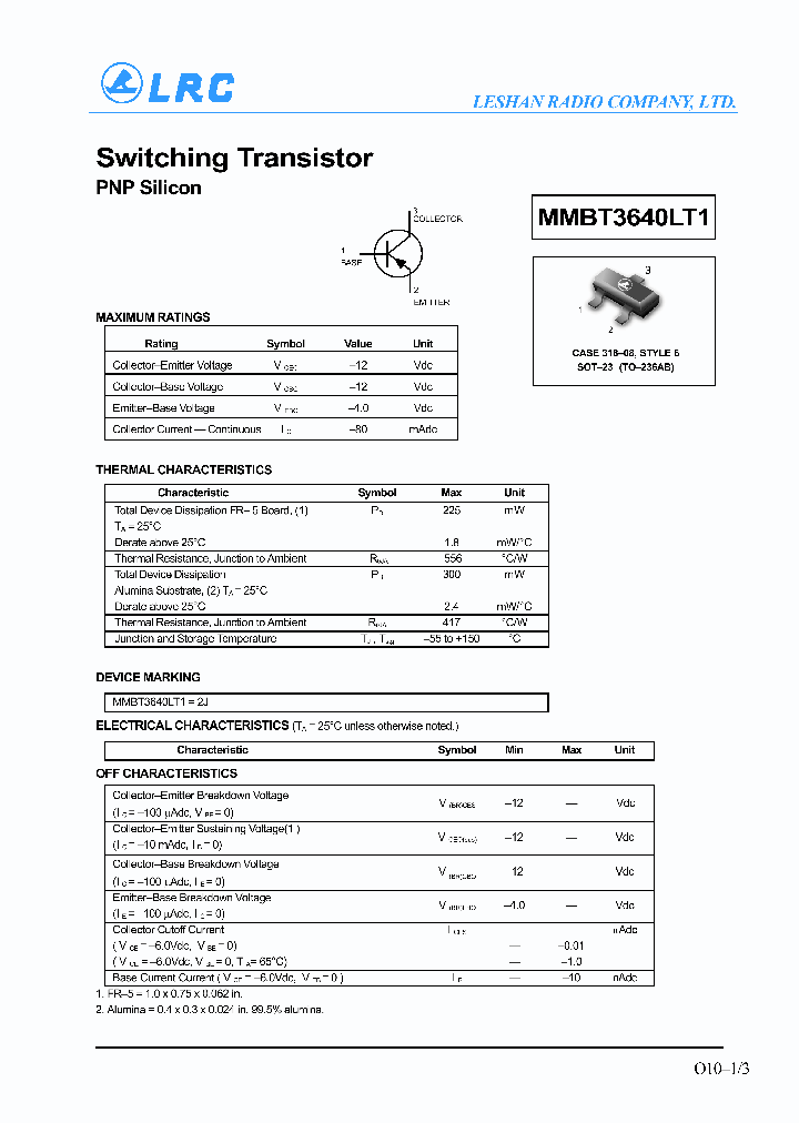 MMBT3640LT1_1023006.PDF Datasheet