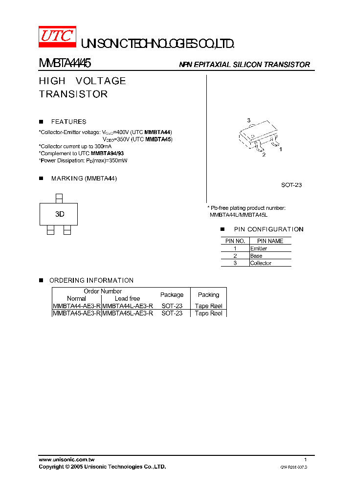 MMBTA45-AE3-R_746235.PDF Datasheet