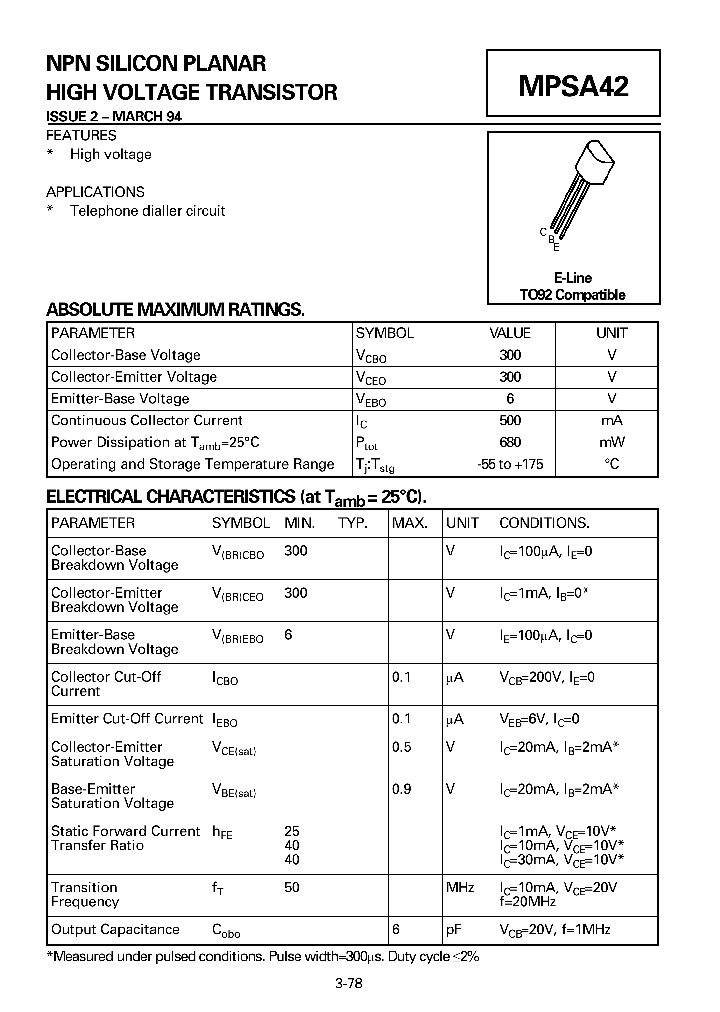 MPSA42_765505.PDF Datasheet