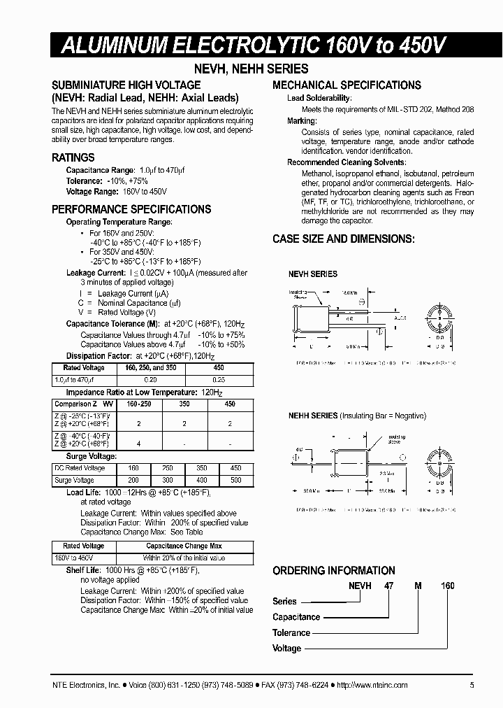 NEVH10M160_710431.PDF Datasheet