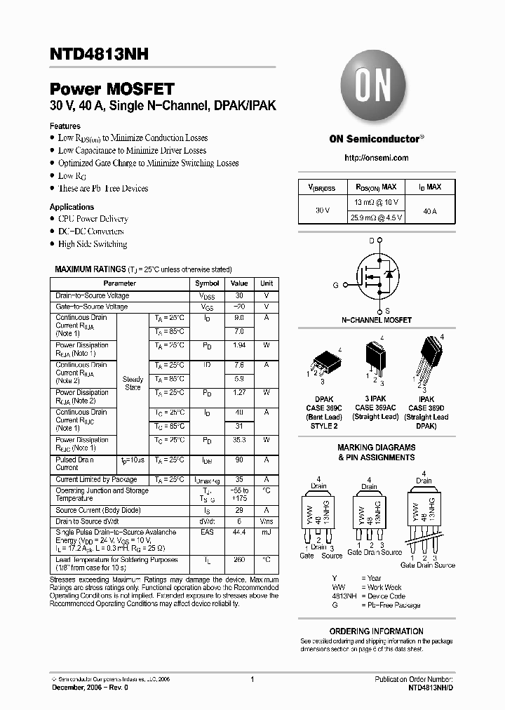 NTD4813NH_708203.PDF Datasheet