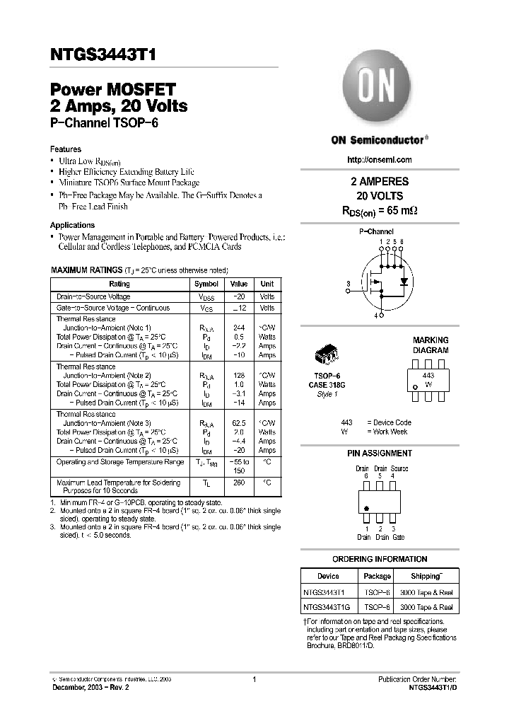 NTGS3443T1G_939855.PDF Datasheet