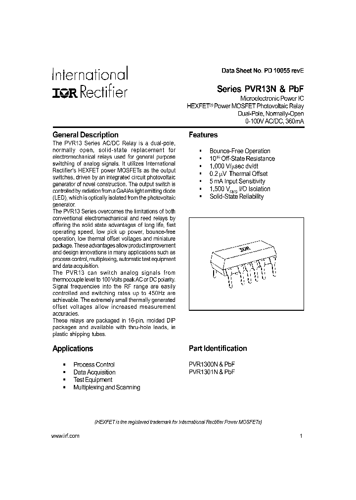 PVR1300NPBF_739016.PDF Datasheet