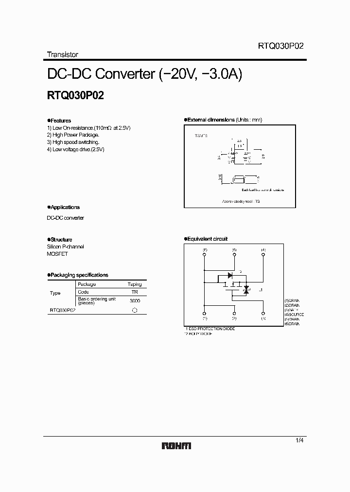 RTQ030P02_802890.PDF Datasheet