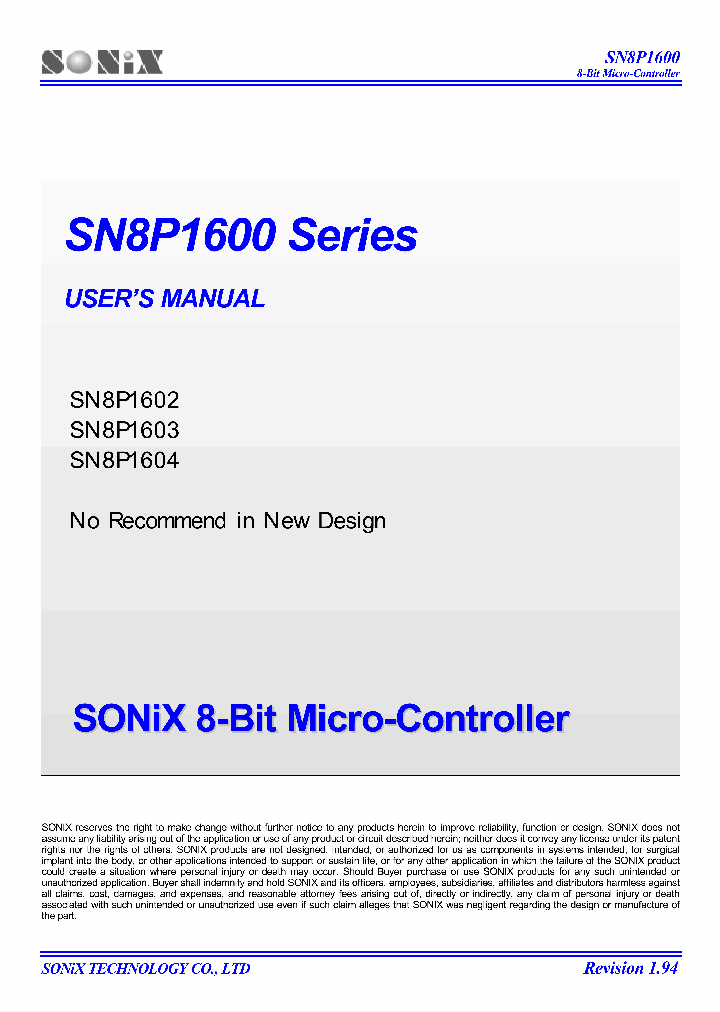 SN8P1602S_910234.PDF Datasheet