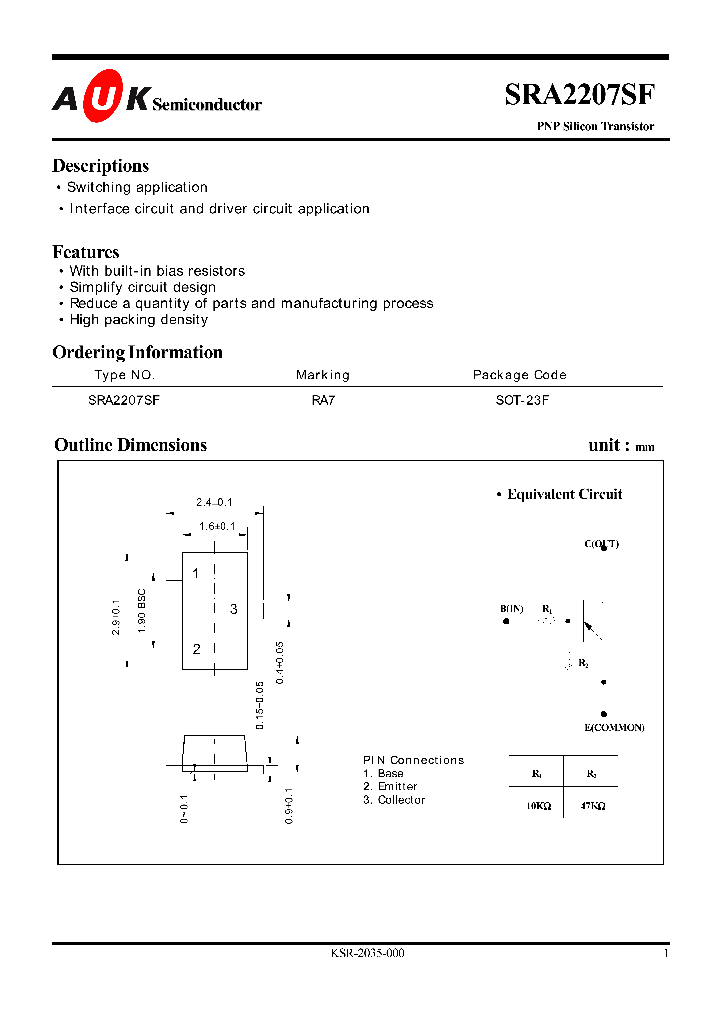 SRA2207SF_946235.PDF Datasheet