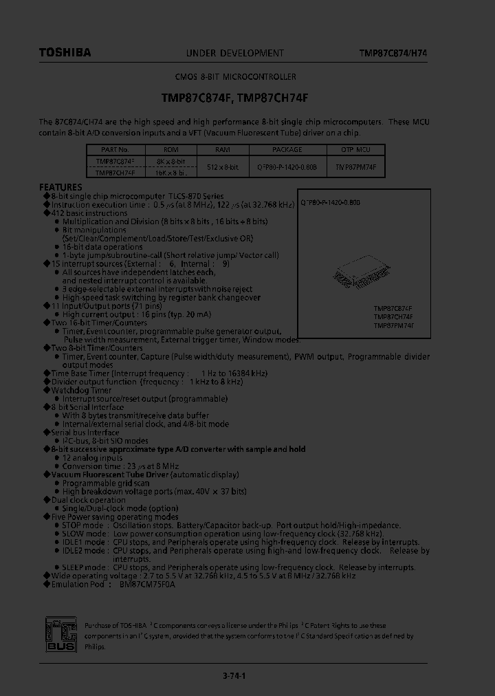 TMP87CH74F_871522.PDF Datasheet
