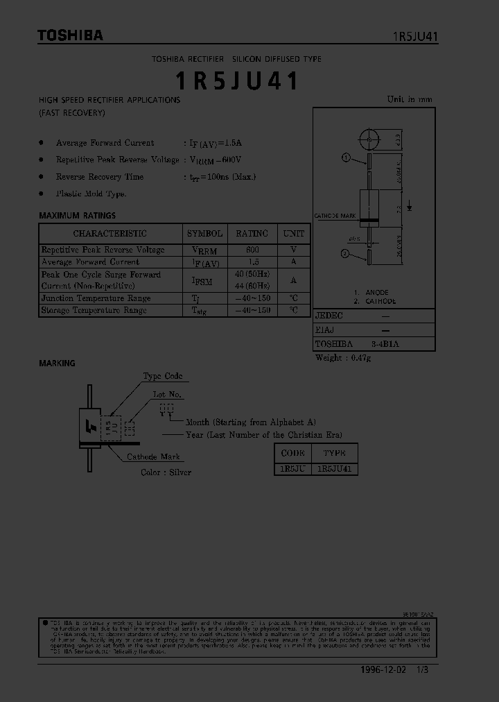 1R5JU41_1192488.PDF Datasheet