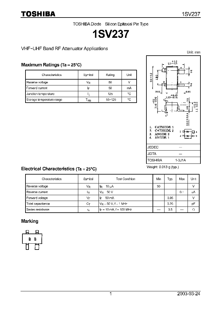 1SV237_1189288.PDF Datasheet