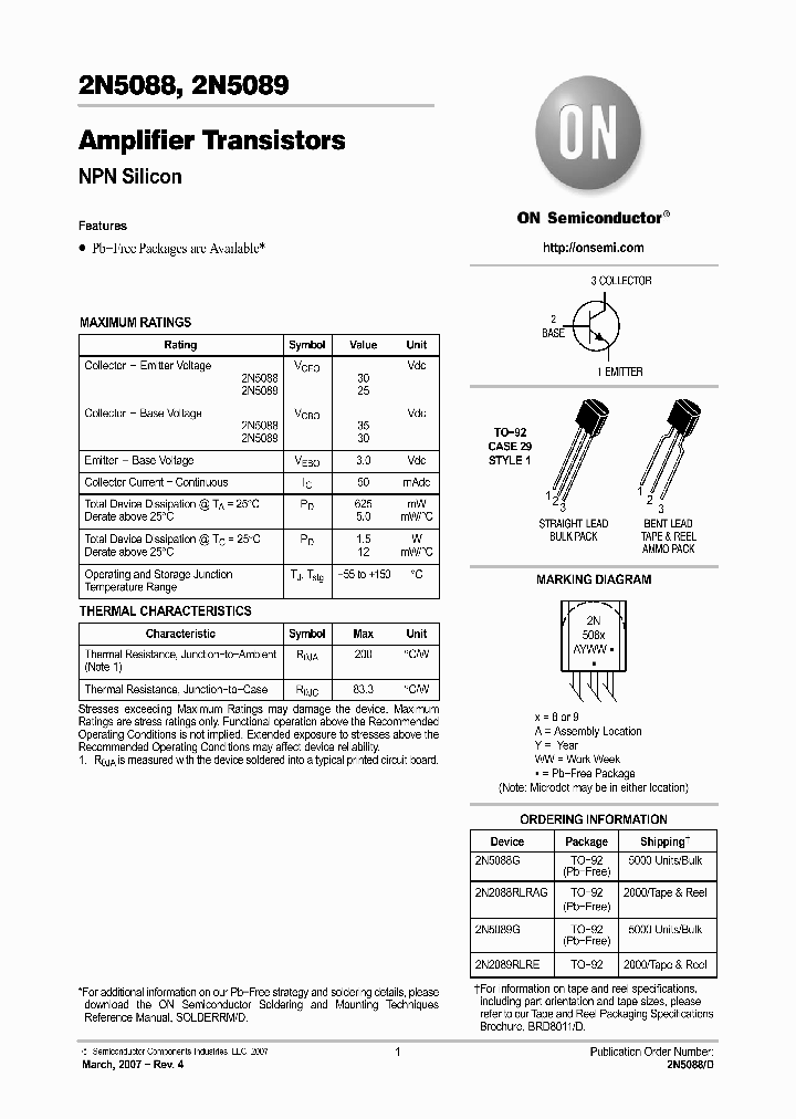 2N2088RLRAG_1033653.PDF Datasheet