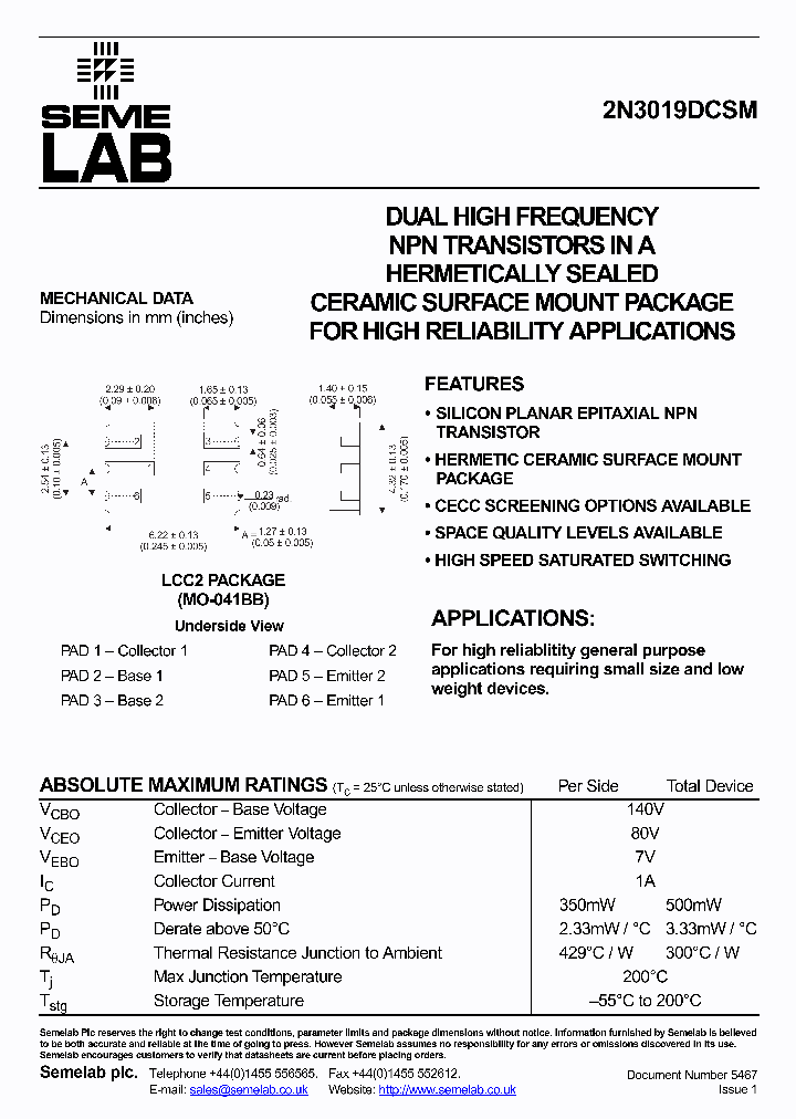 2N3019DCSM_1193679.PDF Datasheet