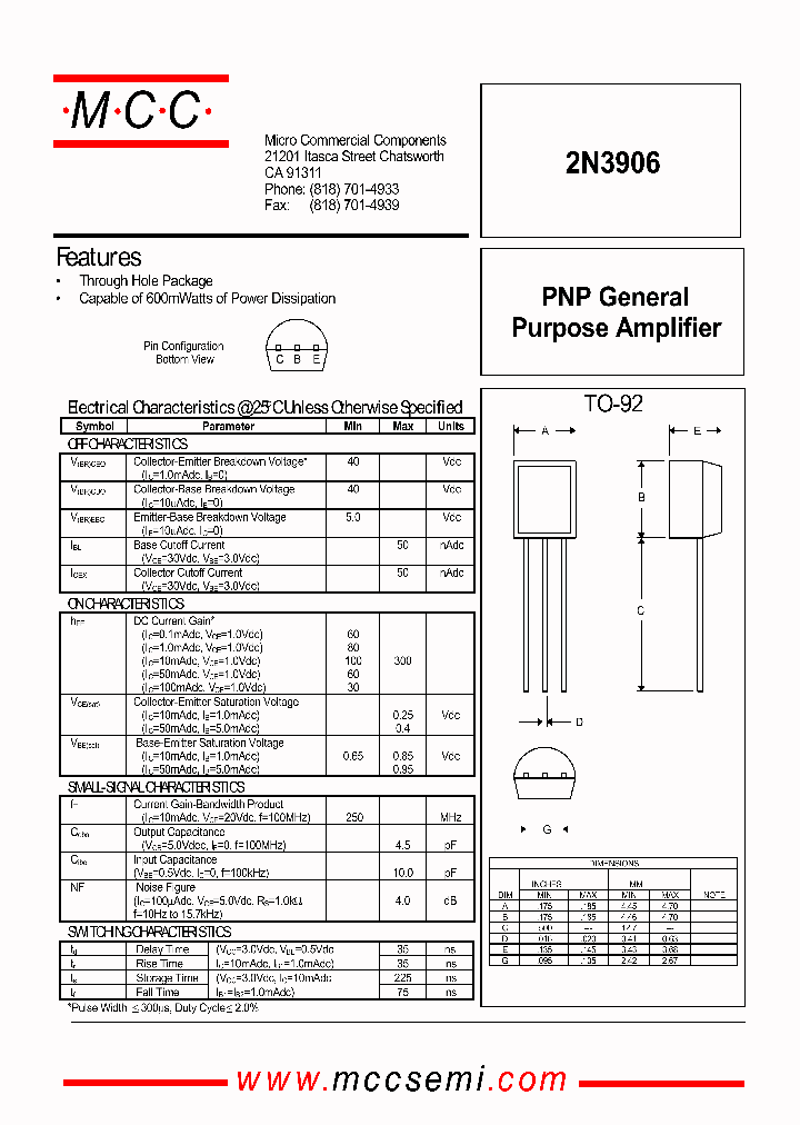 2N3906_1107955.PDF Datasheet