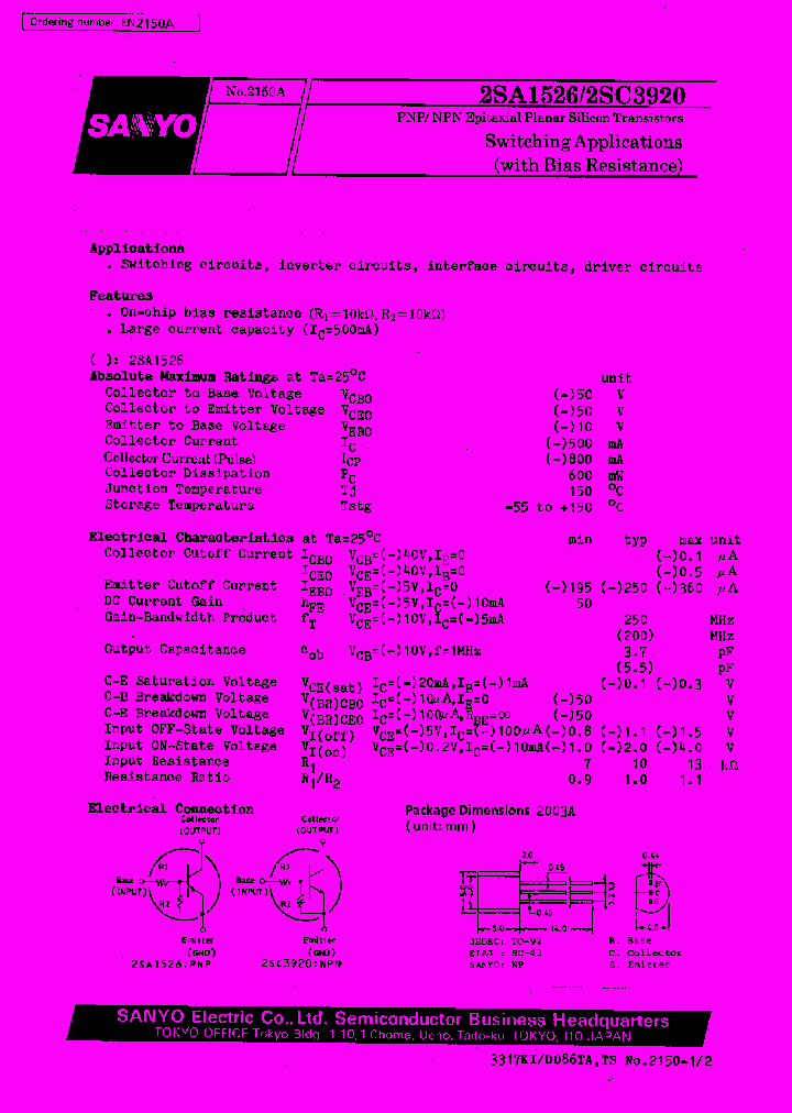 2SC3920_1032672.PDF Datasheet