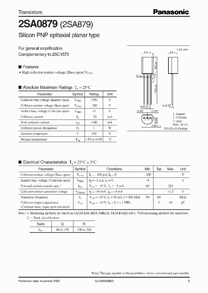 2SA879_1194966.PDF Datasheet