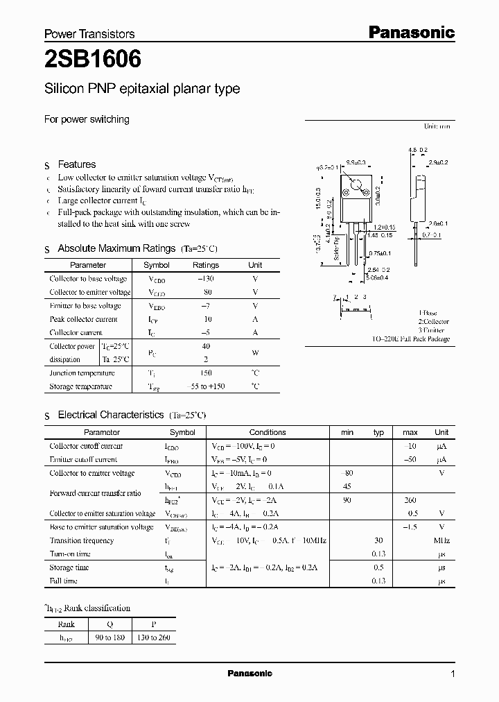 2SB1606_1044371.PDF Datasheet