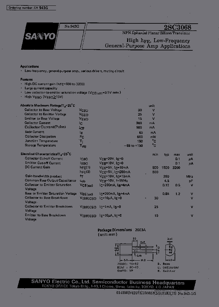 2SC3068_1195605.PDF Datasheet