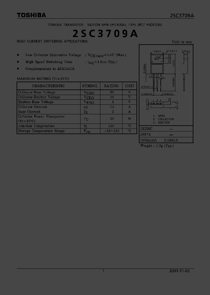 2SC3709A_1195784.PDF Datasheet