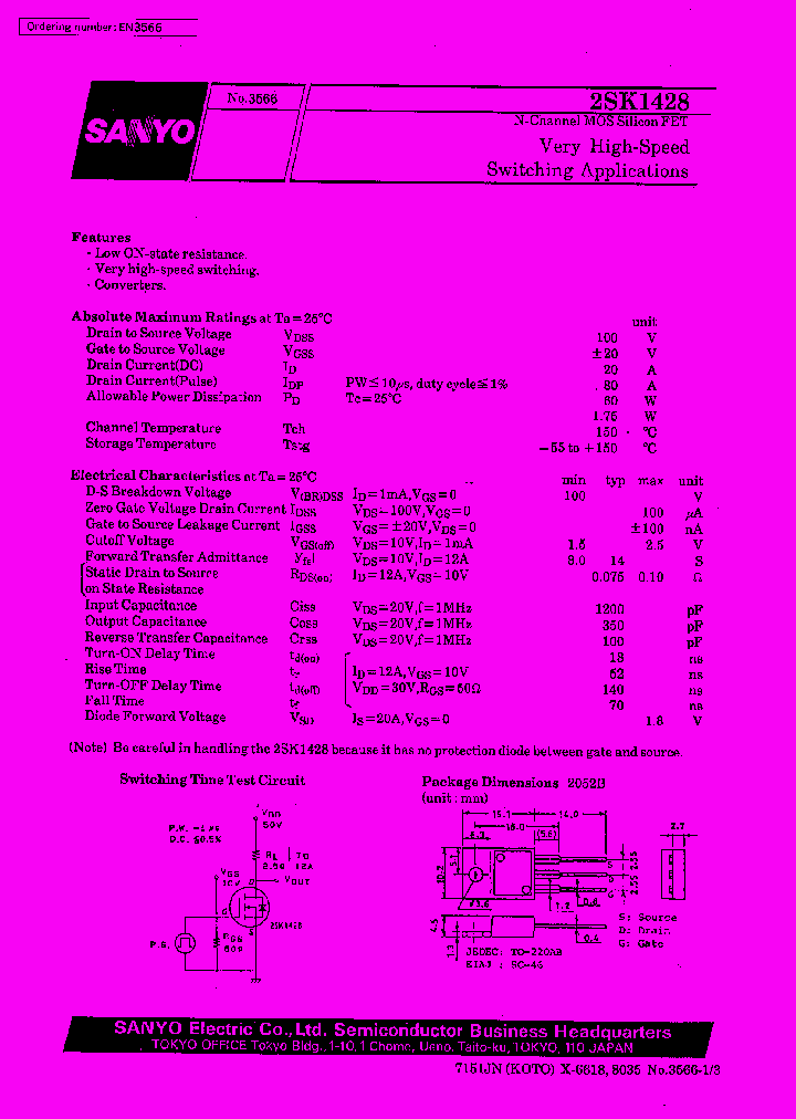 2SK1428_1150093.PDF Datasheet