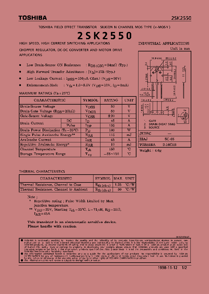 2SK2550_1125412.PDF Datasheet