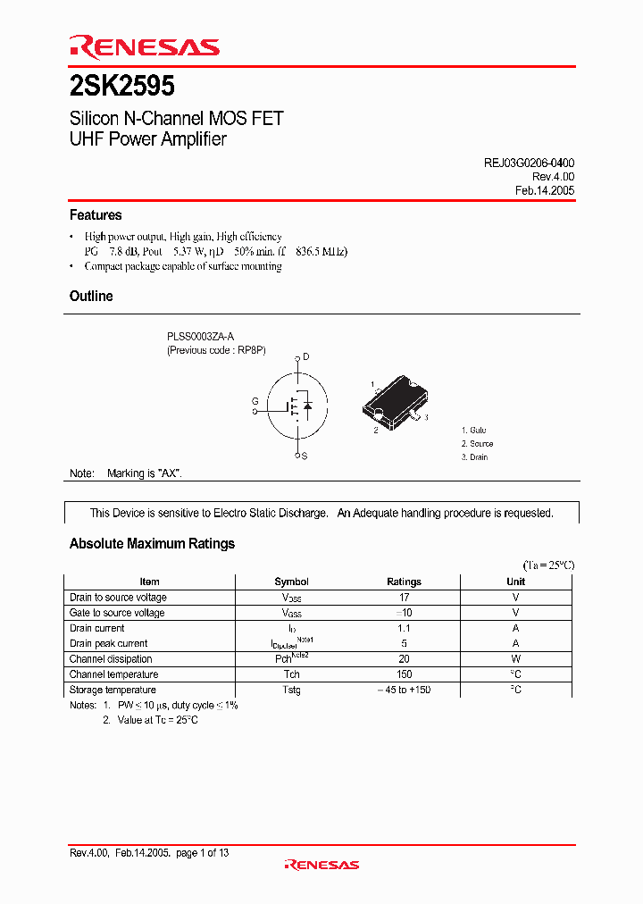 2SK2595_1030882.PDF Datasheet