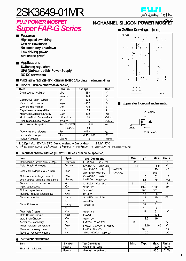 2SK3649-01MR_1198763.PDF Datasheet