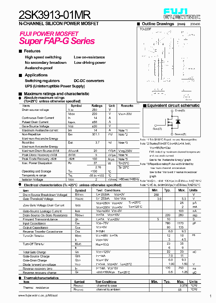 2SK3913-01MR_1073056.PDF Datasheet