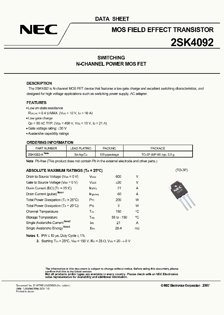 2SK4092-A_1198832.PDF Datasheet