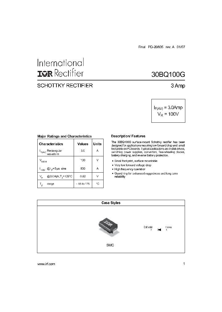 30BQ100GTRPBF_1198992.PDF Datasheet