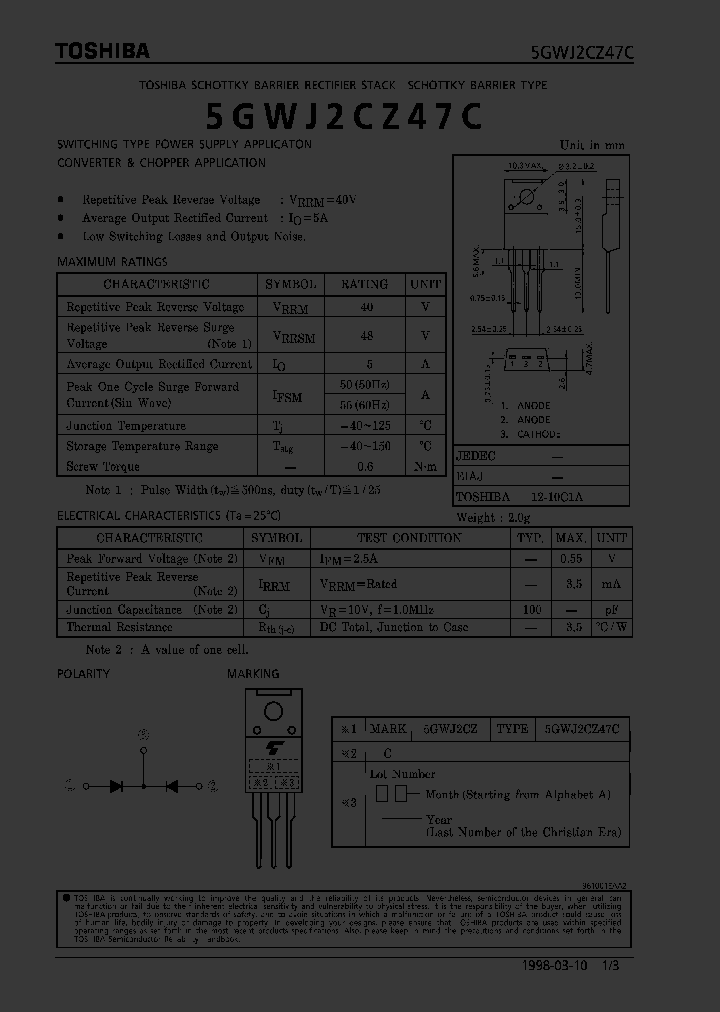 5GWJ2CZ47C_1200687.PDF Datasheet