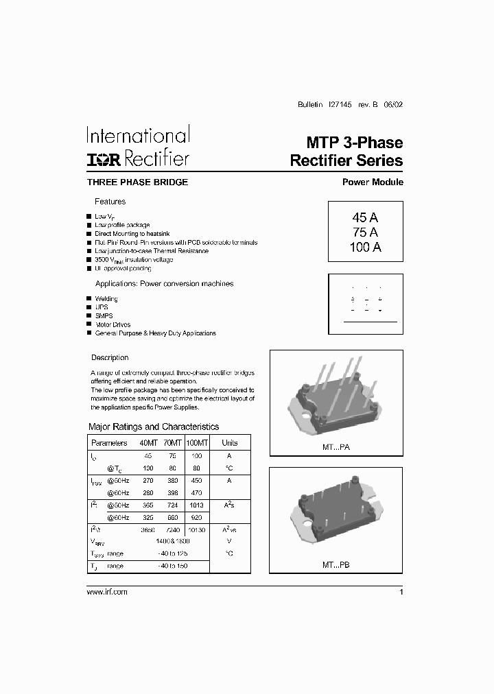 70MT160PB_1201235.PDF Datasheet