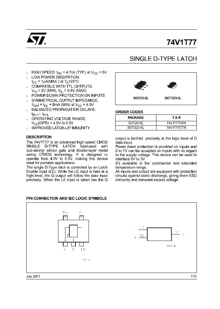 74V1T77STR_1202992.PDF Datasheet