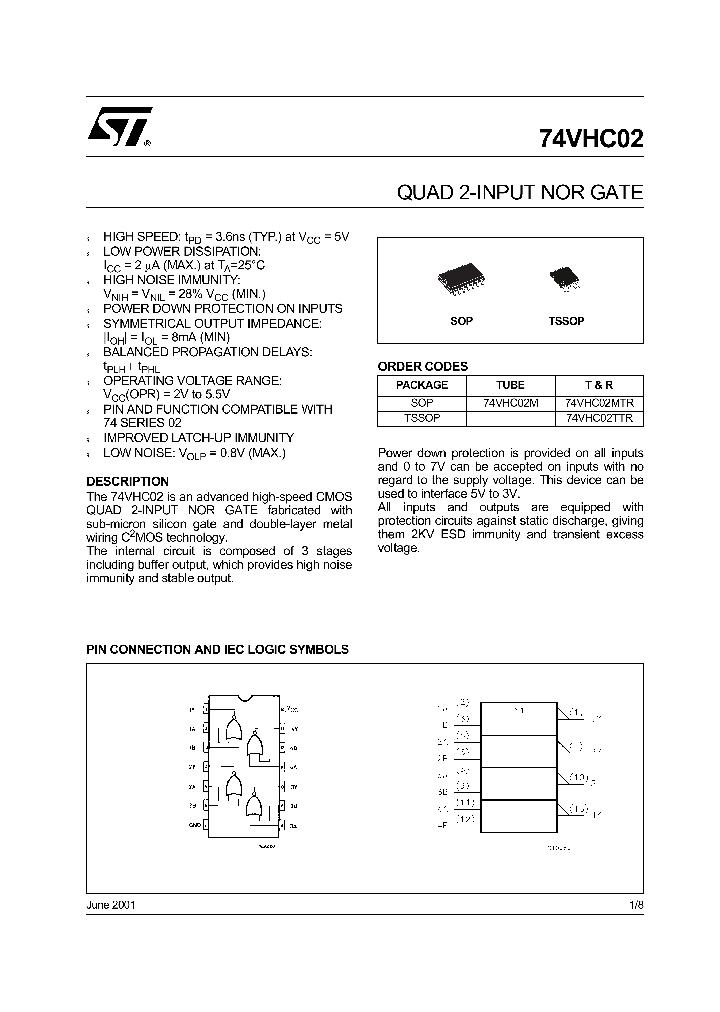 74VHC02TTR_1203123.PDF Datasheet