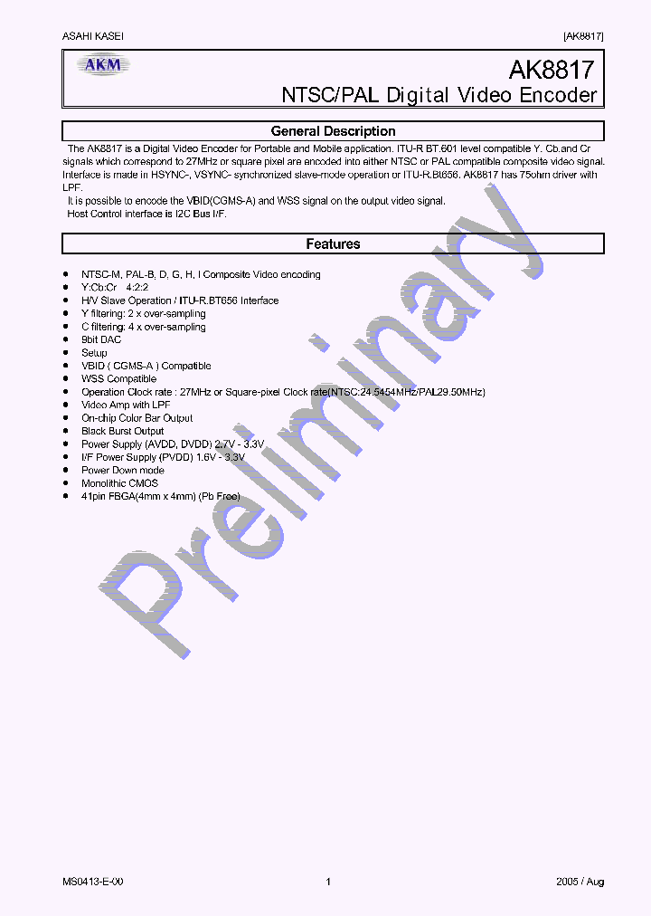 AK8817_1099634.PDF Datasheet