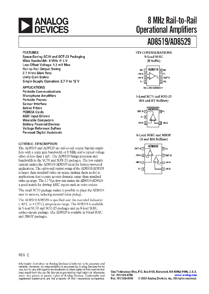 AD8529ARM_1206611.PDF Datasheet