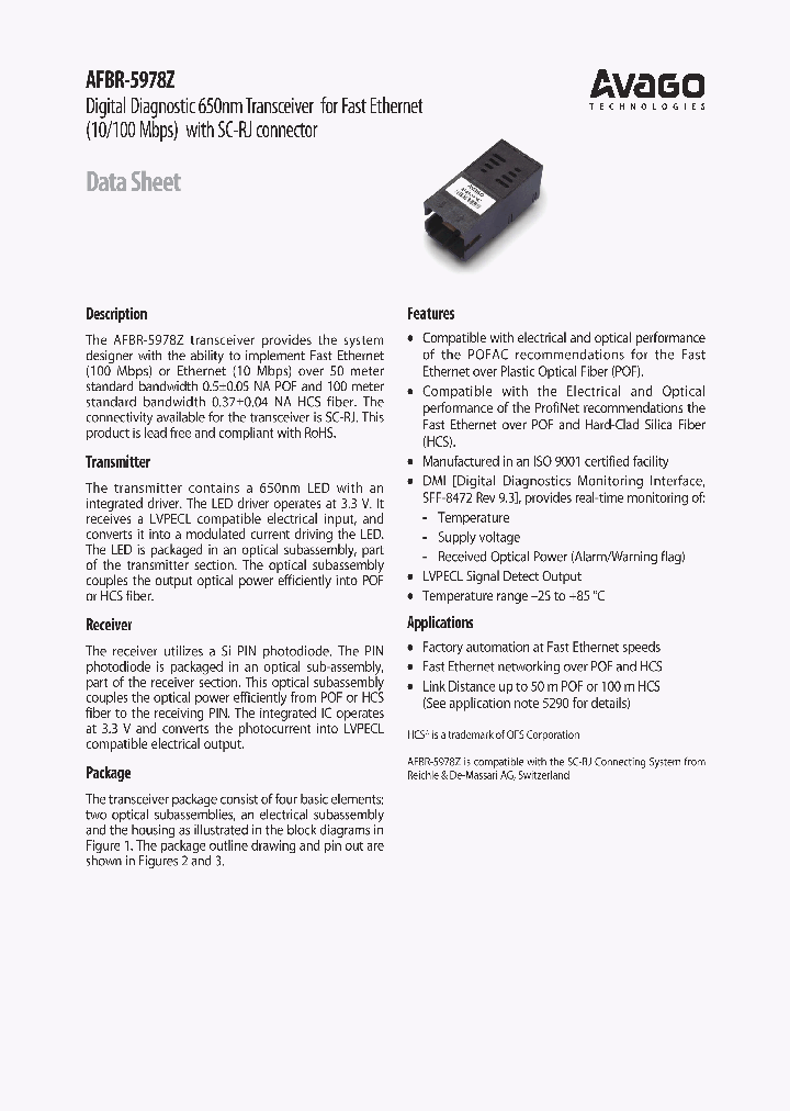 AFBR-5978Z_1092819.PDF Datasheet