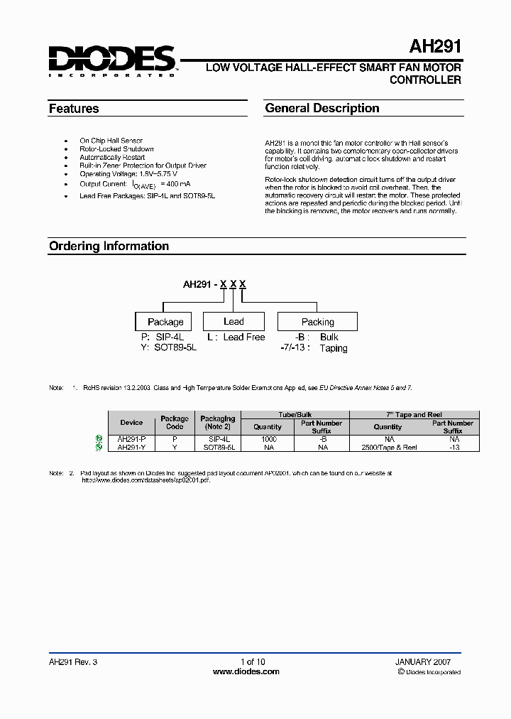 AH291-YL-13_1114705.PDF Datasheet