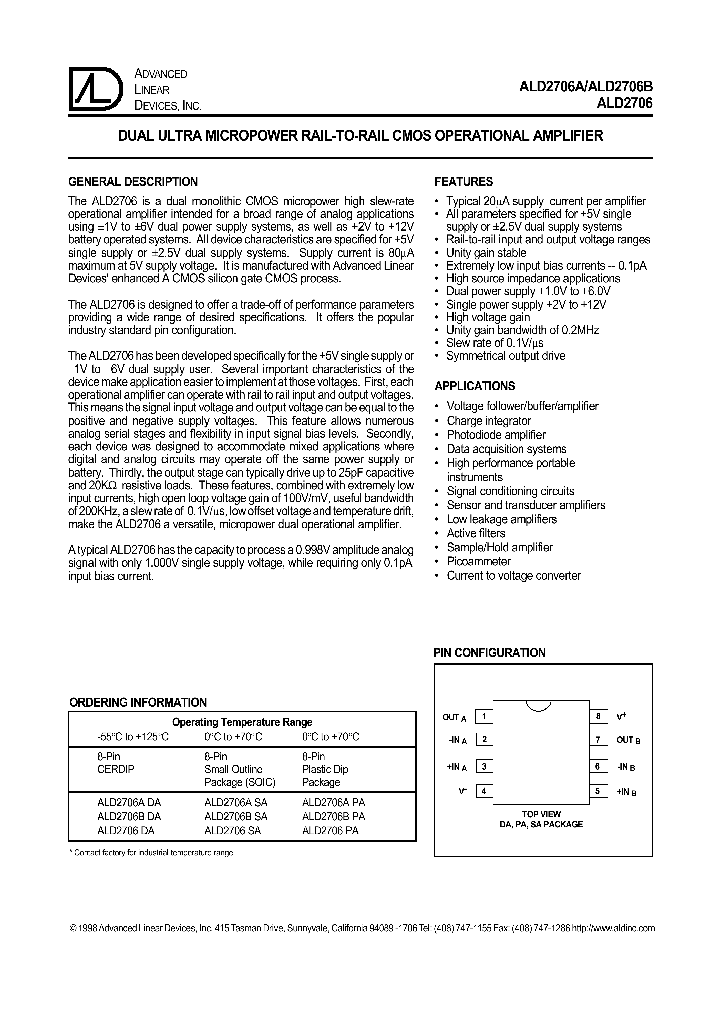 ALD2706B_1208760.PDF Datasheet