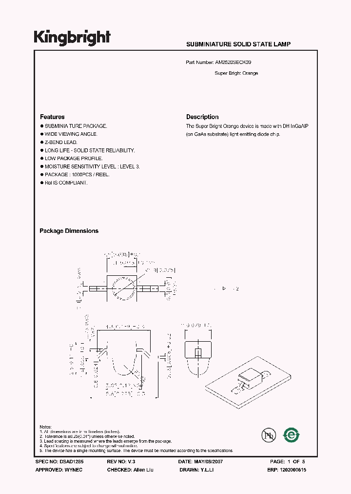 AM2520SECK09_1134882.PDF Datasheet