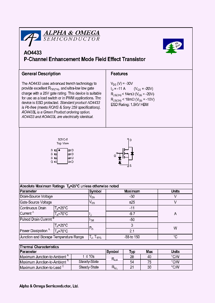 AO4433_1157026.PDF Datasheet