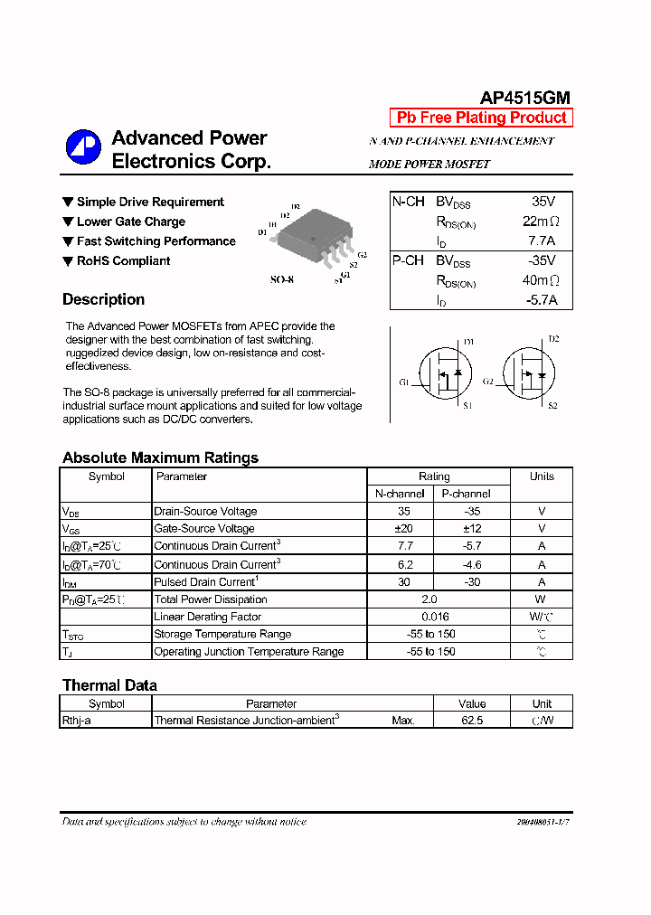 AP4515GM_1098566.PDF Datasheet