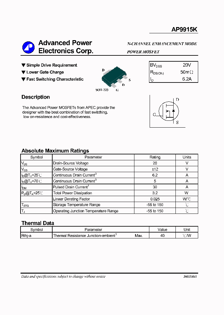 AP9915K_1142091.PDF Datasheet