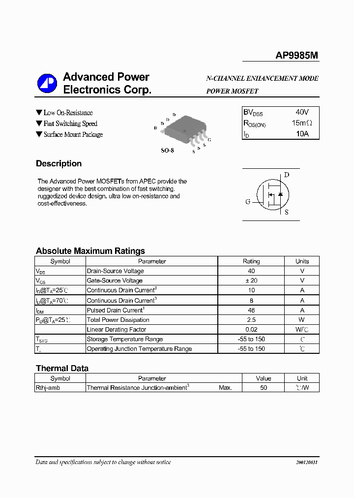 AP9985M_1147060.PDF Datasheet