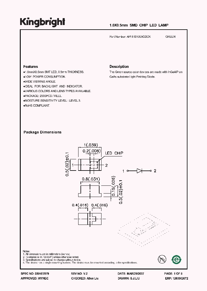 APHHS1005CGCK_1210872.PDF Datasheet