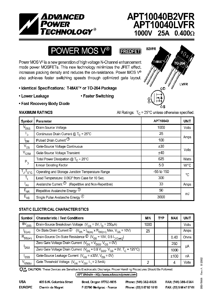 APT10040LVFR_1211253.PDF Datasheet