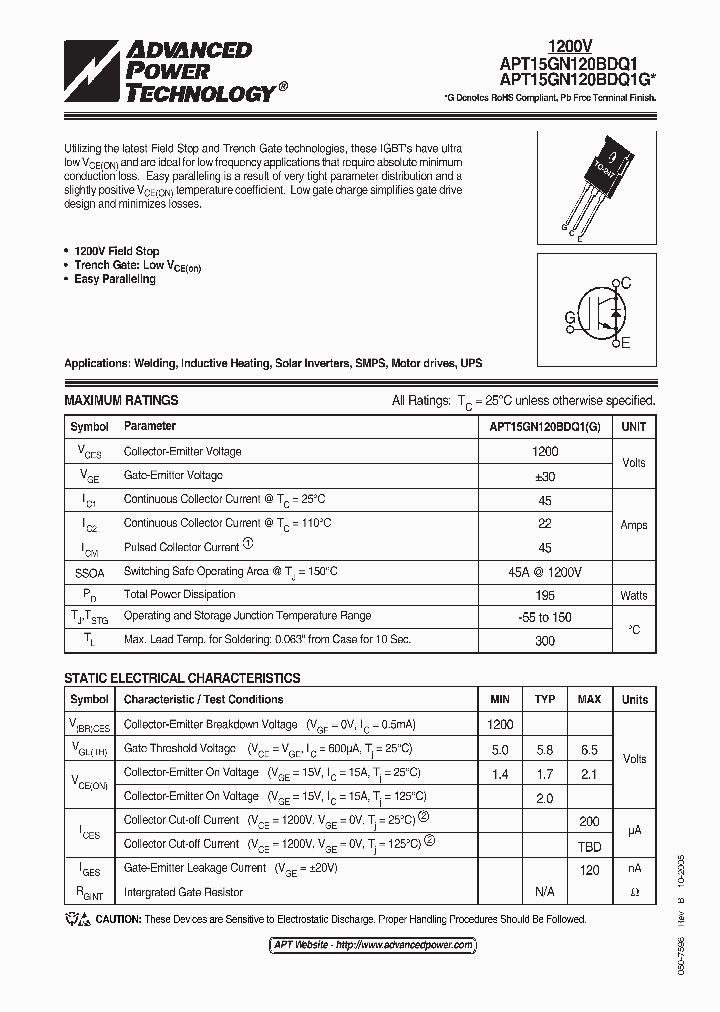 APT15GN120BDQ1_1169447.PDF Datasheet