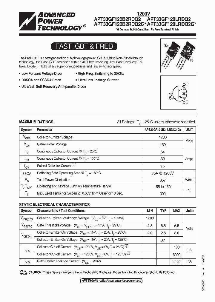 APT33GF120B2RDQ2_1119968.PDF Datasheet