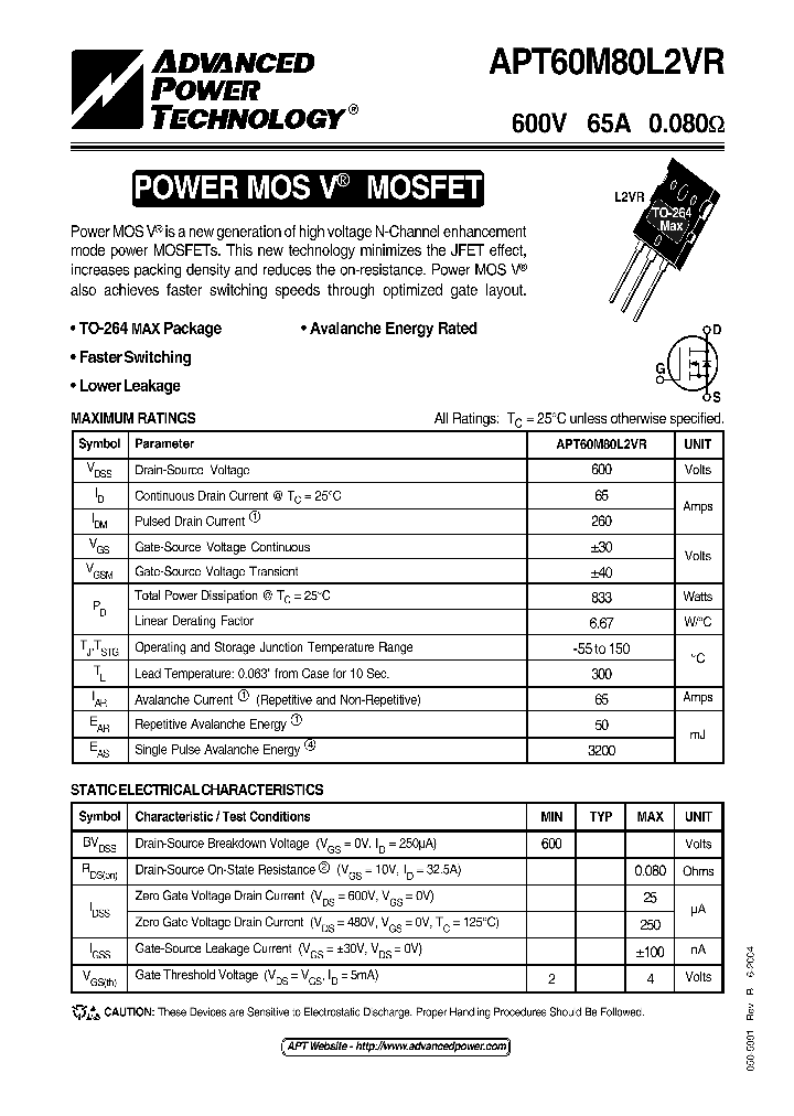 APT60M80L2VR04_1211910.PDF Datasheet