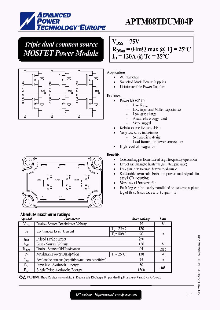 APTM08TDUM04P_1212533.PDF Datasheet
